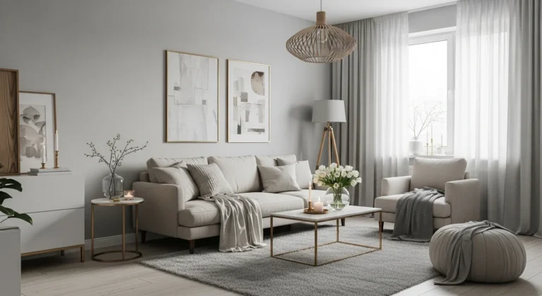 Create a Calm and Elegant Space With 20  Gray and Beige Living Room Ideas