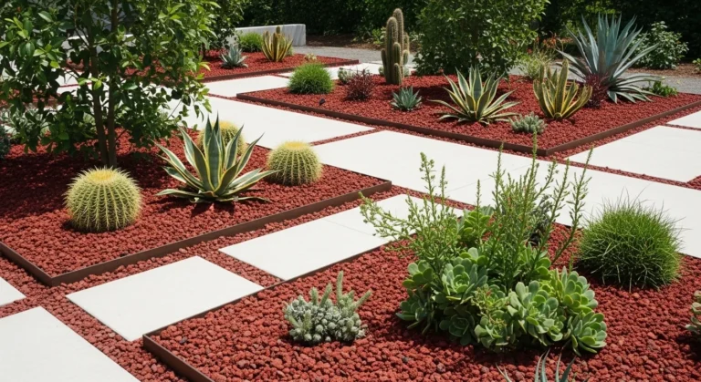 Creative Red Lava Rock Landscaping Ideas