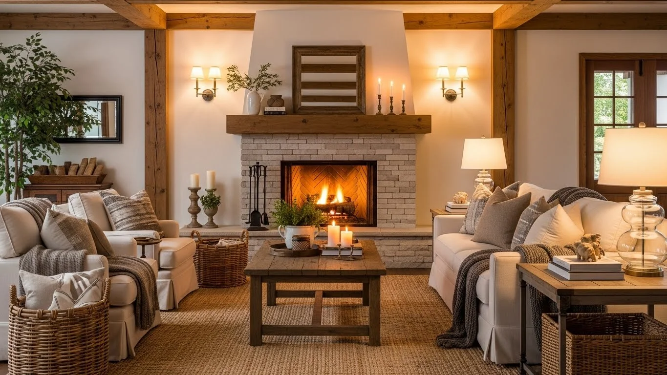 Farmhouse Fireplace Ideas