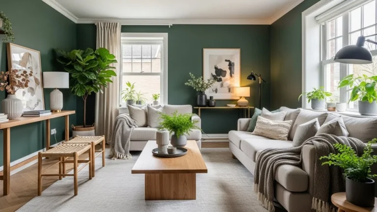 Forest Green Living Room Ideas