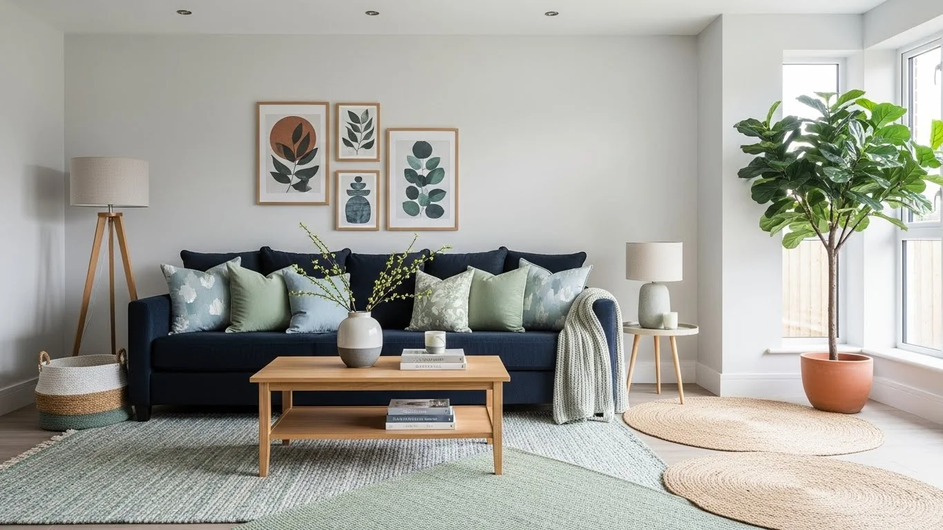 Green and Blue Living Room Ideas