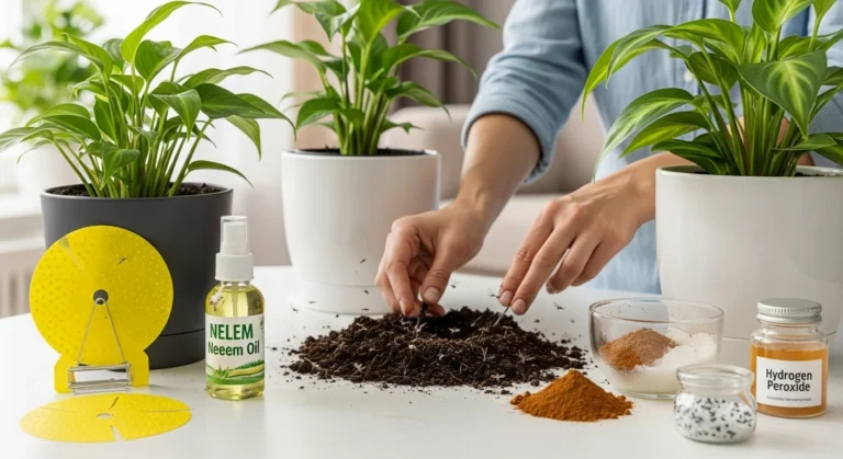 How to Get Rid of Gnats in House Plants: Best Fungus Gnat Control & Natural Solutions