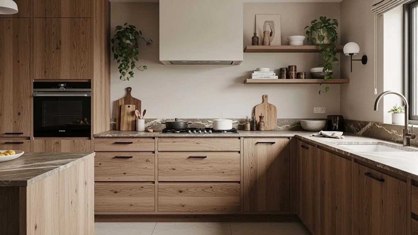 Natural Wood Kitchen Cabinets Ideas