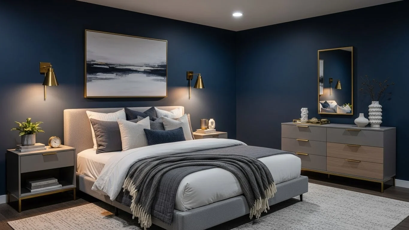 Navy Bedroom Ideas