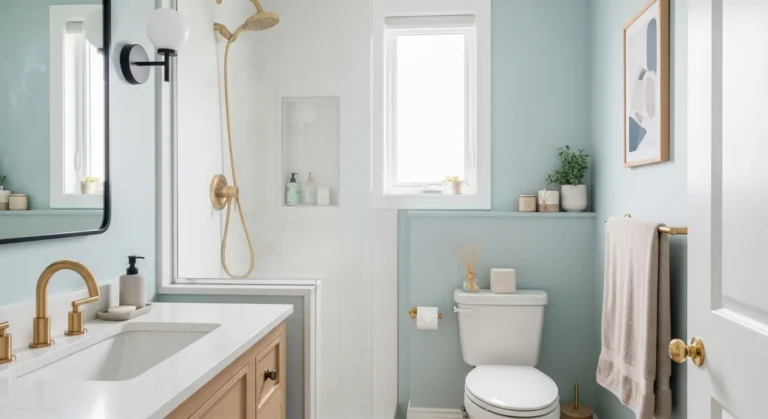 18 Small Bathroom Paint Colors for Bright, Calming, and Space-Enhancing Design
