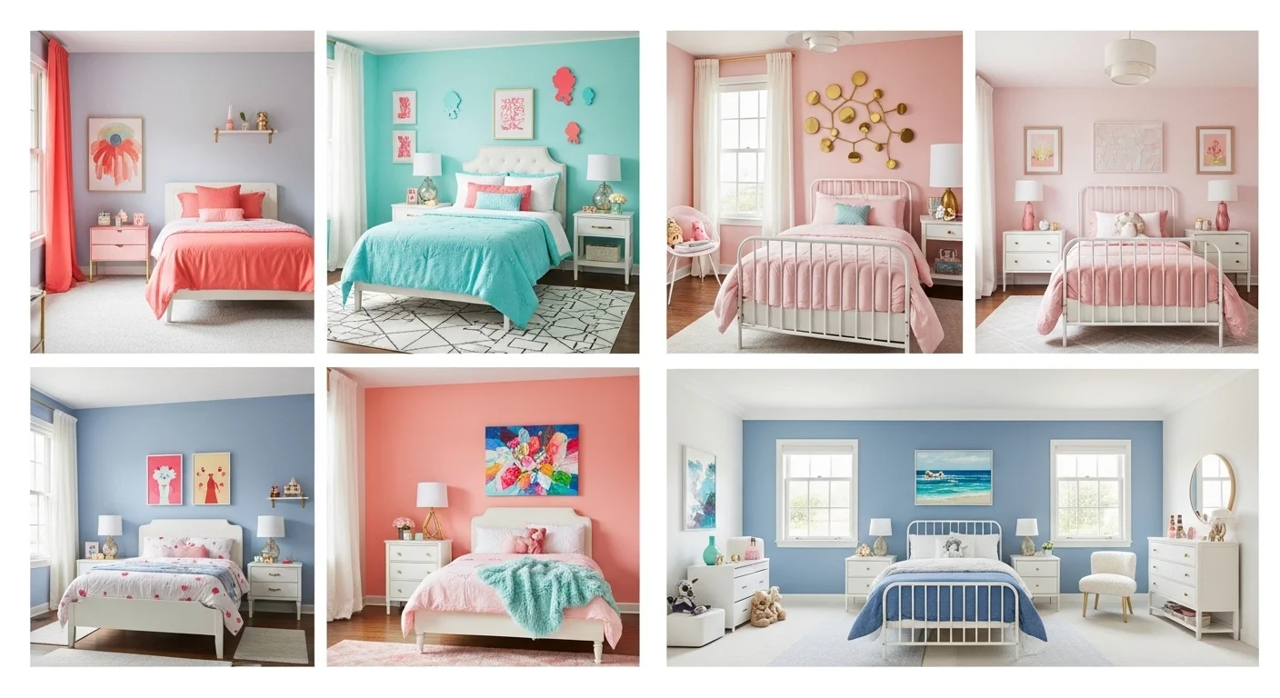 Trendy Color Palettes for Girls’ Bedrooms