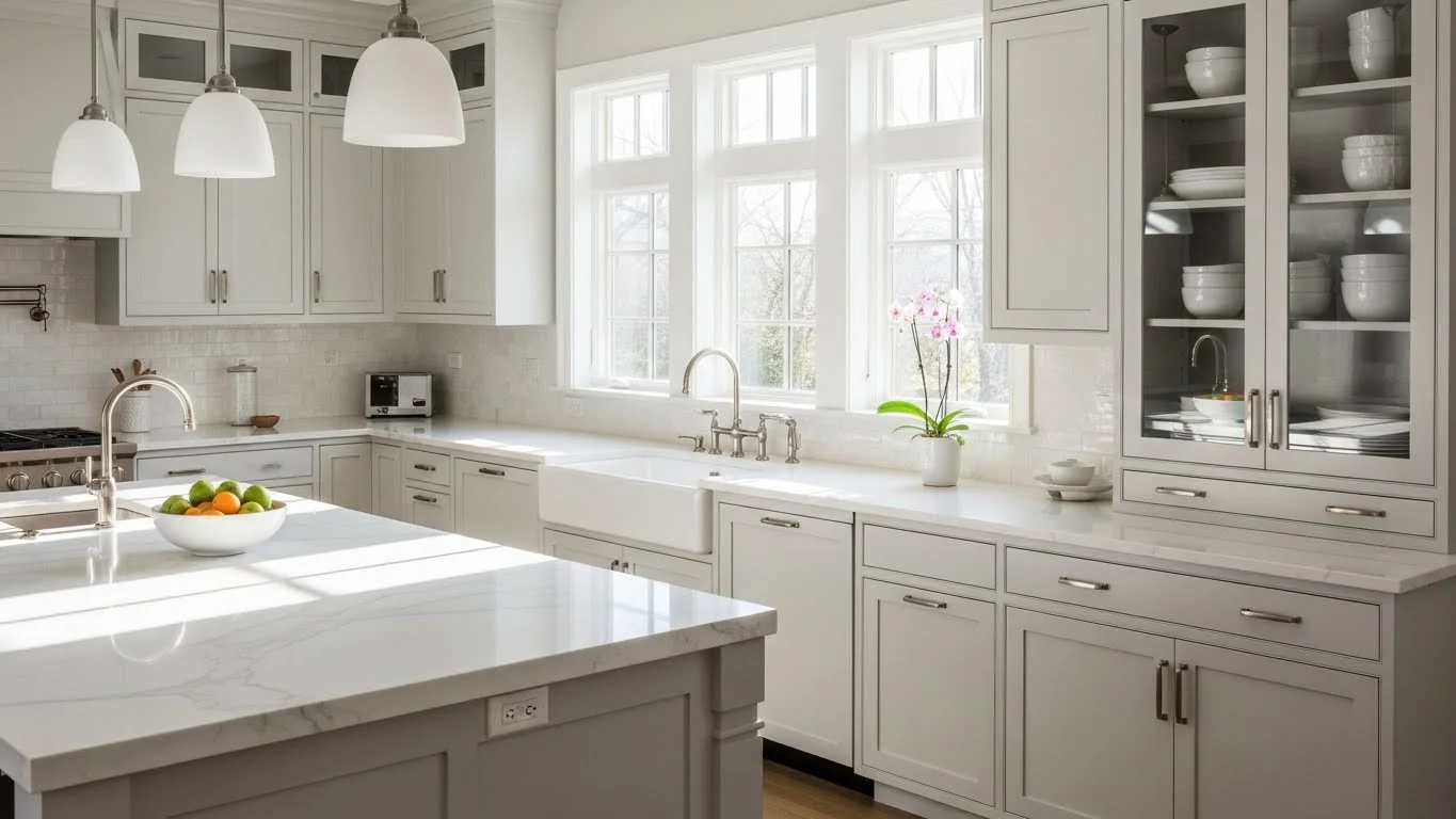 White Kitchen Countertop Ideas