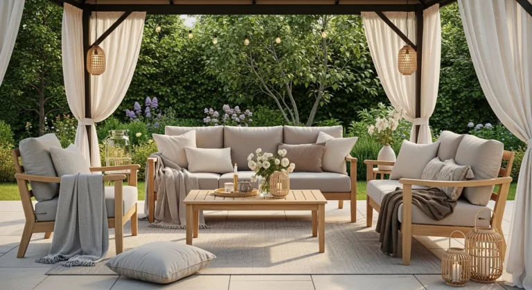 Stylish Gazebo Furniture Ideas