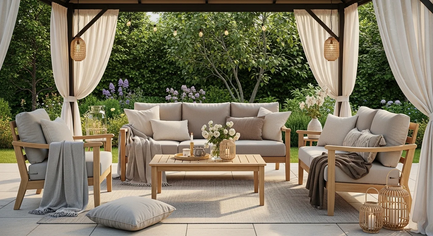 Stylish Gazebo Furniture Ideas
